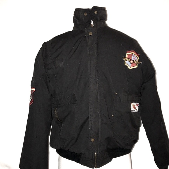 Men’s or Unisex Vintage LONDON FOG BOMBER JACKET with LONDON FOG LOGOS/PATCHES - Picture 2 of 16
